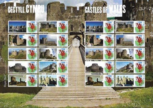 LS71 2010 Castles of Wales (Smilers Sheet)