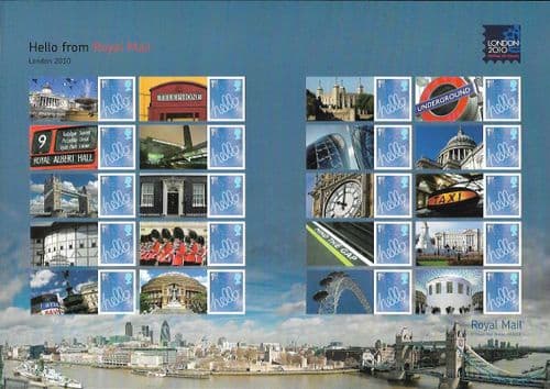 LS72 2010 London Festival of Stamps (Smilers Sheet)