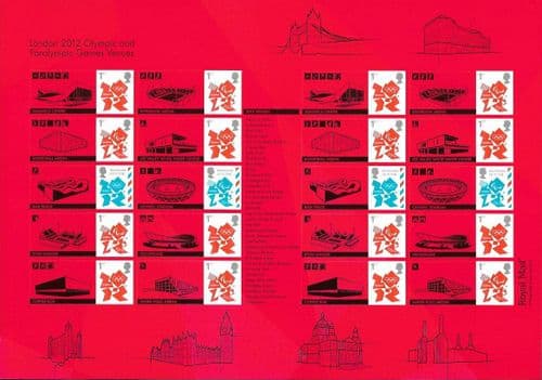LS82 2012 London Olympic and Paralympic Games (Smilers Sheet)