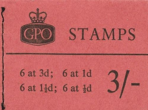 M23 June 1960  3/-  Wilding Stitched Stamp Booklet