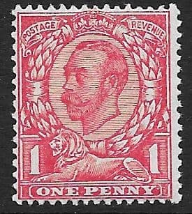 N12 (1) 1d Scarlet Simple Cypher Watermark Die II Type N4 Unmounted Mint