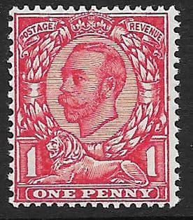 N12 (2) 1d Bright Scarlet Simple Cypher Watermark Die II Type N4 Unmounted Mint