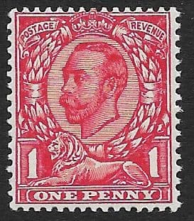 N12 (3) 1d Deep Bright Scarlet Simple Cypher Watermark Die II Type N4 Unmounted Mint