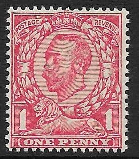 N13 (1) 1d Scarlet Multiple Cypher Watermark Die II Type N4 Unmounted Mint