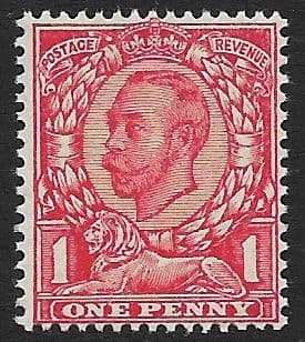 N13 (2) 1d Bright Scarlet Multiple Cypher Watermark Die II Type N4 Unmounted Mint