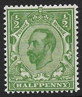 N2 (3) ½d Yellow Green Crown Watermark Die 1b Type N1 Unmounted Mint