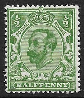 N2 (5) ½d Green Crown Watermark Die 1b Type N1 Unmounted Mint