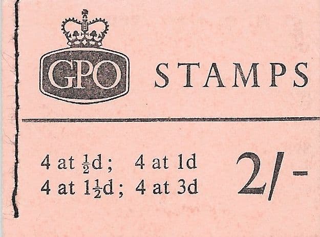 N2 Crowns Watermark 2/- Wilding Stitched Stamp Booklet