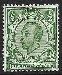 N4 (1) ½d Green Crown Watermark Die II Type N2 Unmounted Mint