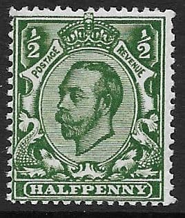 N4 (4) ½d Myrtle Green Crown Watermark Die II Type N2 Unmounted Mint
