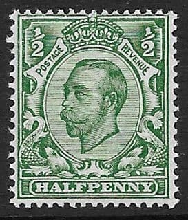 N4 (5) ½d Bluish Green Crown Watermark Die II Type N2 Unmounted Mint