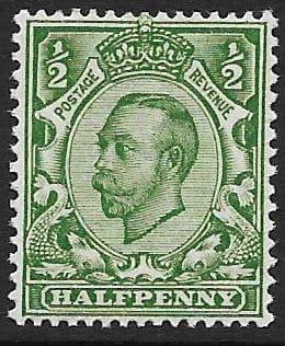 N4 (7) ½d Bright Yellow Green Crown Watermark Die II Type N2 Unmounted Mint