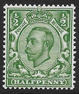 N5 (1) ½d Green Simple Cypher Watermark Die II Type N2 Unmounted Mint