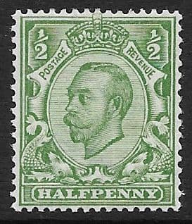 N5 (2) ½d Pale Green Simple Cypher Watermark Die II Type N2 Unmounted Mint