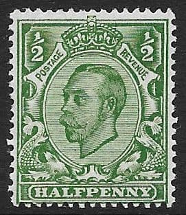 N5 (3) ½d Deep Green Simple Cypher Watermark Die II Type N2 Unmounted Mint