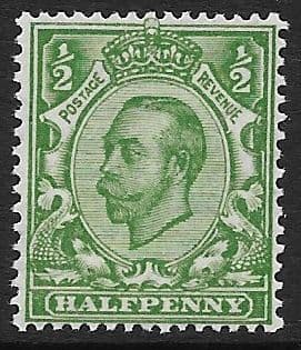 N6 (1) ½d Green Multiple Cypher Watermark Die II Type N2 Unmounted Mint