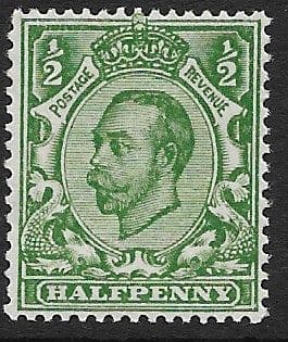 N6 (3) ½d Deep Green Multiple Cypher Watermark Die II Type N2 Unmounted Mint