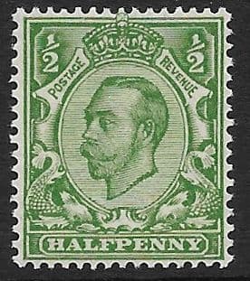 N6 (4) ½d Yellow Green Multiple Cypher Watermark Die II Type N2 Unmounted Mint
