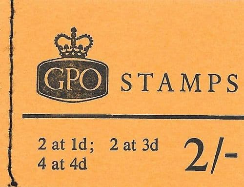 NP29 August 1968 2/- Machin Pre-Decimal Stitched Stamp Booklet