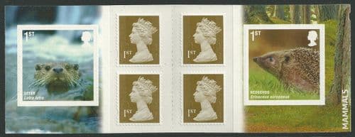 PM23 2010 Mammals Otter & Hedgehog (Self Adhesive Stamp Booklets)