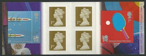PM24 2010 Olympic and Paralympic Games (Issue 3) Rowing & Tennis (Self Adhesive Stamp Booklets)