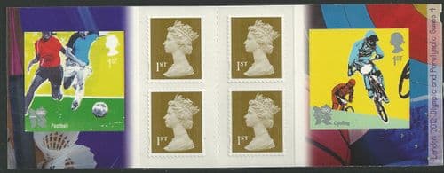 PM26 2010 Olympic and Paralympic Games (Issue 4) Football & Cycling (Self Adhesive Stamp Booklets)