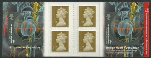 PM28 2011 British Heart Foundation (Self Adhesive Stamp Booklets)