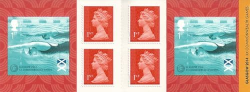 PM43 2014 Commonwealth Games Glasgow (Self Adhesive Stamp Booklets)