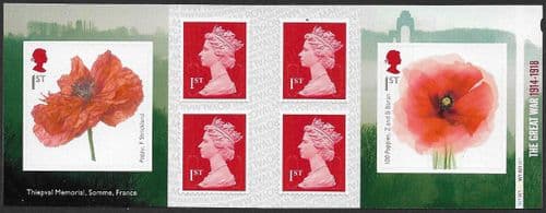 PM63 2018 The Great War (Self Adhesive Stamp Booklets)