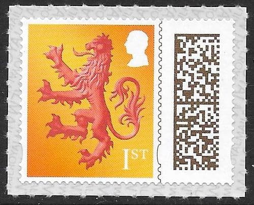 S185 King Charles 1st Class with Barcode Self Adhesive (Scotland Regional Stamps)