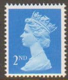 SG1446 2nd Class Bright Blue NVI Machin Stamp Right Band Harrison