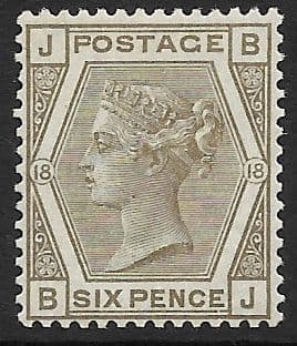 SG161 4d Grey  Plate 18  MOUNTED Mint (Queen Victoria Surface Printed Stamps)