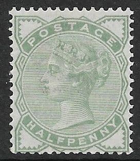 SG164 ½d Green 1880-81 MOUNTED Mint (Queen Victoria Surface Printed Stamps)