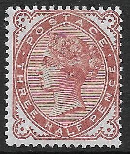 SG167 1½d Venetian Brown 1880-81 MOUNTED Mint (Queen Victoria Surface Printed Stamps)