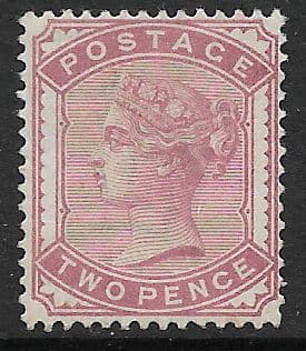 SG168 2d Rose 1880-81 MOUNTED Mint (Queen Victoria Surface Printed Stamps)