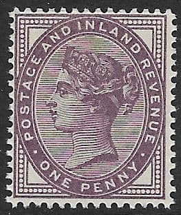 SG173 Deep Purple 16 Dots Unmounted Mint (Queen Victoria Surface Printed Stamps)