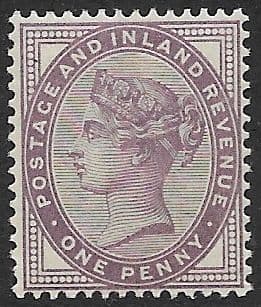SG174 Mauve 16 Dots Unmounted Mint (Queen Victoria Surface Printed Stamps)