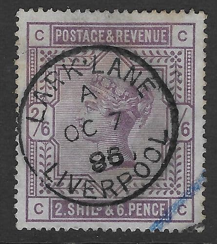 SG178 2/6d Lilac Used Stamp C-C
