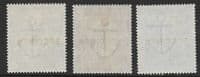 SG178s - SG181s  Set of 3 Overprint Specimen Type 11 Extremely Lighted Mounted Mint