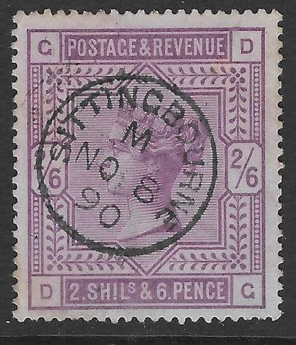 SG179 2/6d Deep Lilac Used Stamp D-C