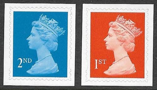 SG2039b-2040b "Dagger Perfs" 2nd & 1st Class Perf 14½x14 die-cut Set of 2