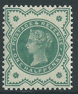 SG213 ½d Blue Green 1887-1900 Jubilee Issue Unmounted Mint (Queen Victoria Surface Printed Stamps)