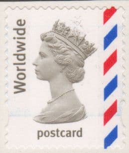 SG2357a Worldwide Postcard NVI Definitive Stamp Self Adhesive