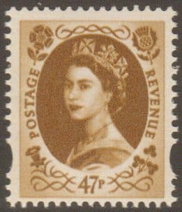 SG2378 47p 2 Band Decimal Wilding Stamp