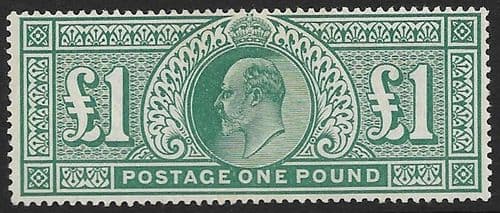 SG266 £1 Dull Blue Green DLR (With Certificate) Unmounted Mint (Stock E70022)
