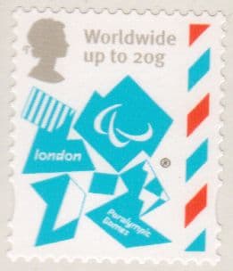 SG3252 Worldwide up to 20g Paralympic Definitive Stamp Self Adhesive DLR Print