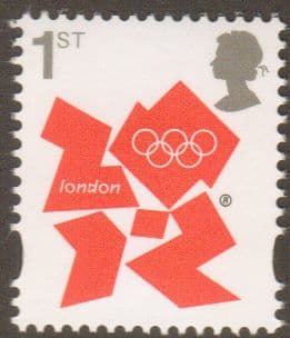 SG3337 1st Class Olympic Definitive Stamp Gummed Cartor Print