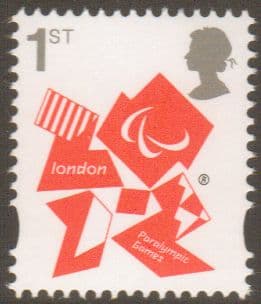 SG3338 1st Class Paralympic Definitive Stamp Gummed Cartor Print