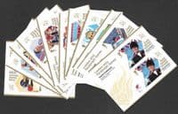 SG3372a-3405a 2012 Paralympic Gold Medal Winners Sheetlets Set