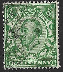 SG339 ½d Green Used (Hair Light) Imperial Crown Watermark (Downey Head Stamps)